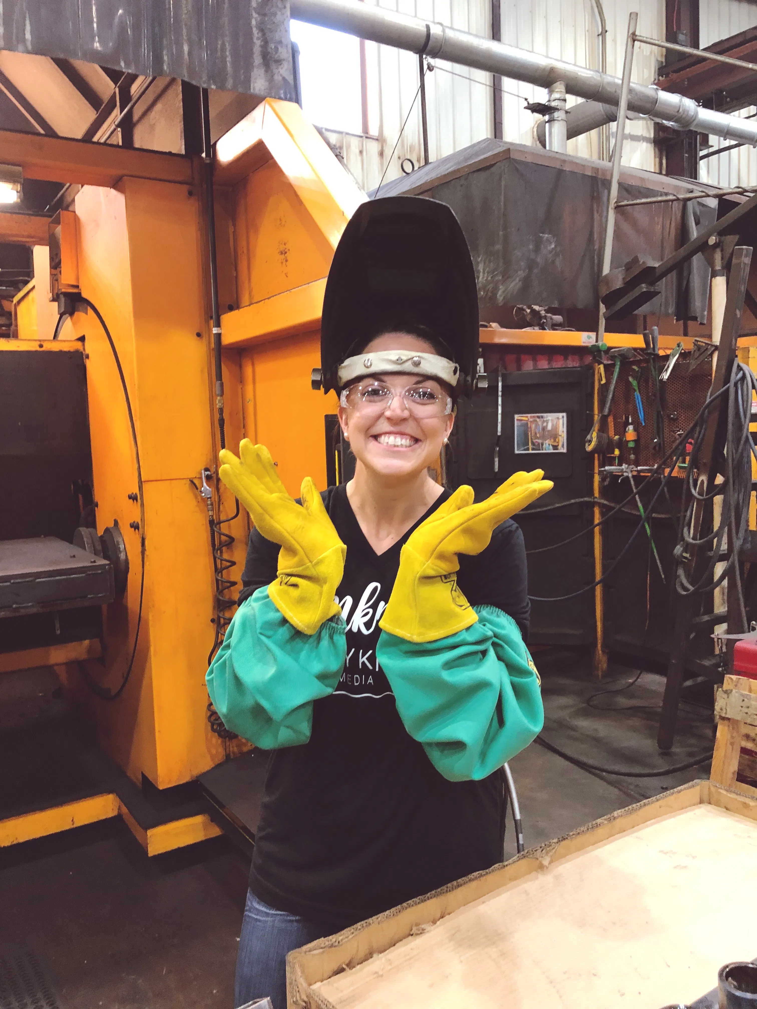 Molly on the job at EIMCO